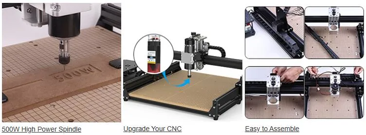 Lingyue 500W Spindle 4540 Mini CNC Router 3 Axis Small Metal Milling Engraving Machine