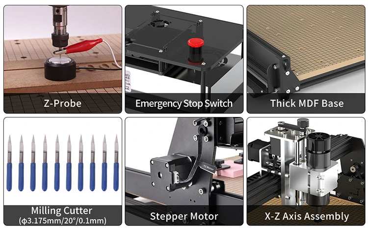 Lingyue 500W Spindle 4540 Mini CNC Router 3 Axis Small Metal Milling Engraving Machine