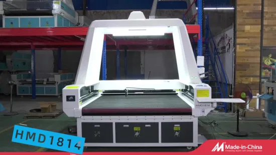 Lihua grande visão ccd câmera cortador a laser co2 cnc máquina de corte a laser com transportador para sublimação rolo tecido tecido têxtil